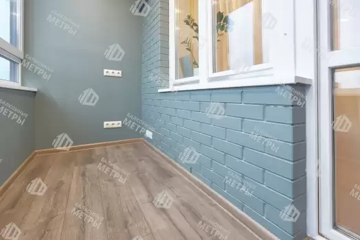 Отделка балкона гипсокартоном с покраской