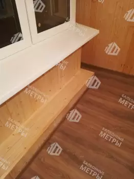 Остекление и отделка балкона Сапожок